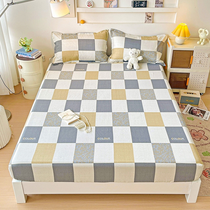 91家纺网 家纺一手货源 找家纺 纽缦家纺 2025新款纯棉斜纹床笠单品床笠 雅格