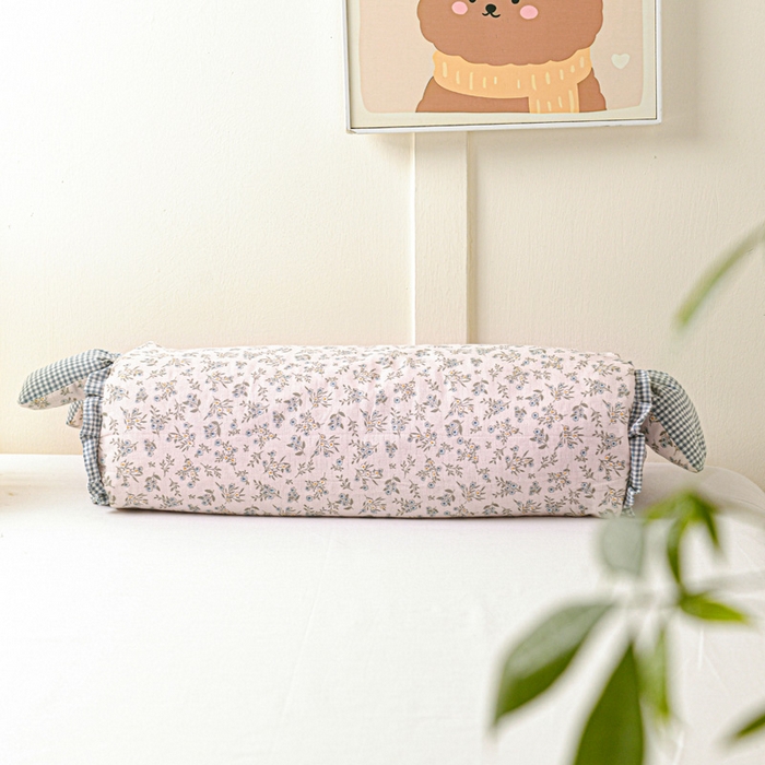  亦帆2025新款爆款田园兔-全棉双层纱荞麦枕芯卡通儿童学生成人护颈枕 天园兔-花型1 20*50一只