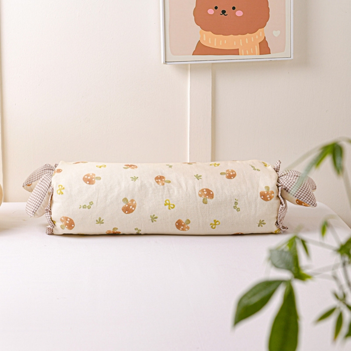 91家纺网 家纺一手货源 找家纺  亦帆2025新款爆款田园兔-全棉双层纱荞麦枕芯卡通儿童学生成人护颈枕 天园兔-花型3 20*50一只