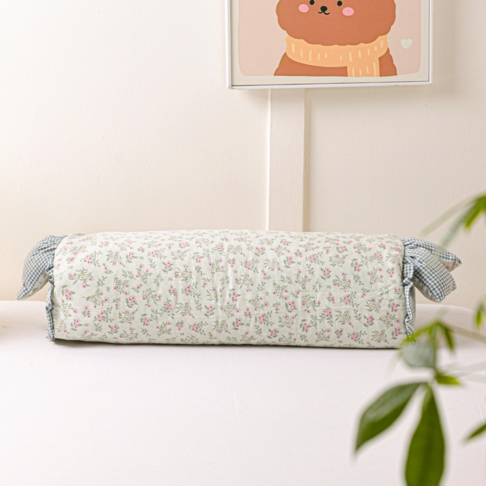  亦帆2025新款爆款田园兔-全棉双层纱荞麦枕芯卡通儿童学生成人护颈枕 天园兔-花型5 20*50一只