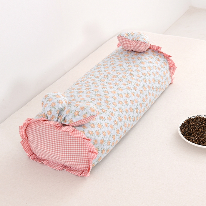  亦帆2025新款爆款田园兔-全棉双层纱荞麦枕芯卡通儿童学生成人护颈枕 天园兔-花型15 20*50一对