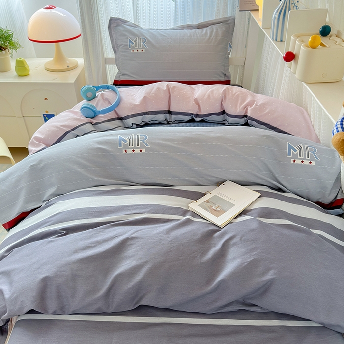 91家纺网 家纺一手货源 找家纺 拾物记 2025新款A类棉学生印花三件套 凡克