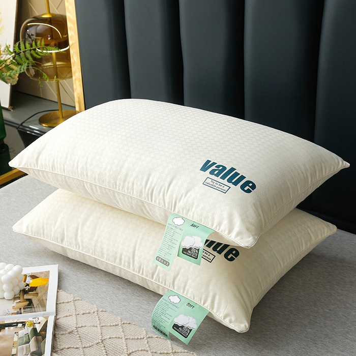 91家纺网 家纺一手货源 找家纺 罗亿家纺 2025新款云朵抗菌舒适枕枕头枕芯 云朵抗菌单边枕 48*74cm/只