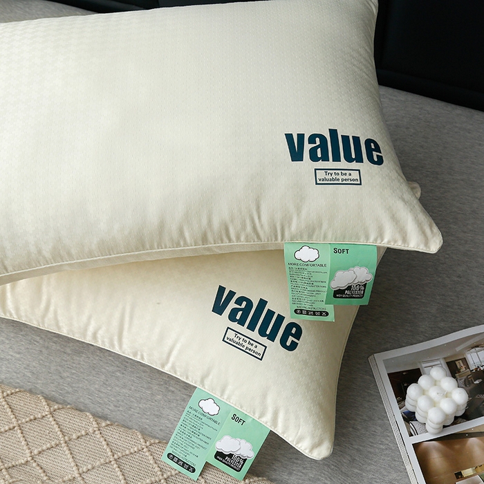 91家纺网 家纺一手货源 找家纺 罗亿家纺 2025新款云朵抗菌舒适枕枕头枕芯 云朵抗菌单边枕 48*74cm/只