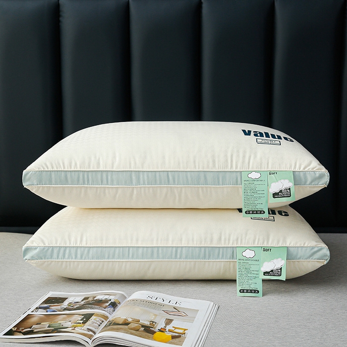 91家纺网 家纺一手货源 找家纺 罗亿家纺 2025新款云朵抗菌舒适枕枕头枕芯 云朵抗菌立体高枕 48*74cm/只