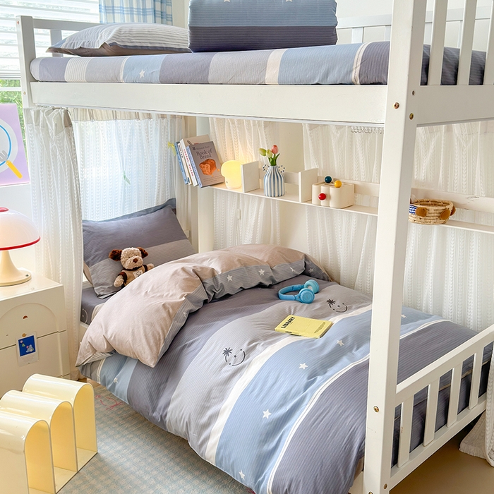 91家纺网 家纺一手货源 找家纺 拾物记 2025新款A类棉学生印花三件套 格利亚