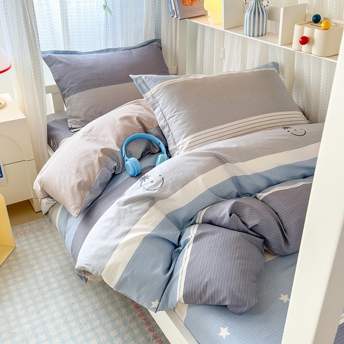 91家纺网 家纺一手货源 找家纺 拾物记 2025新款A类棉学生印花三件套 格利亚