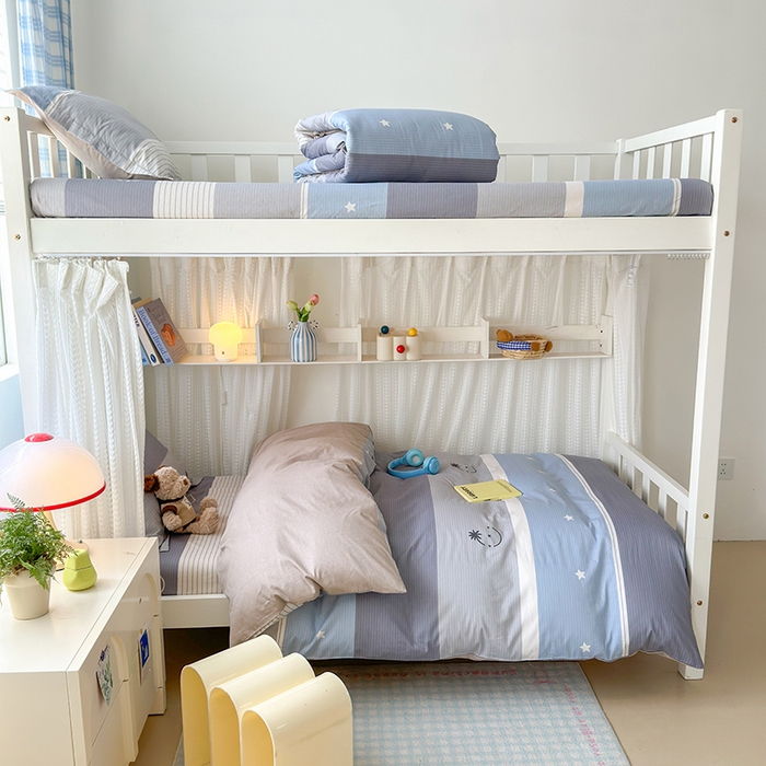 91家纺网 家纺一手货源 找家纺 拾物记 2025新款A类棉学生印花三件套 格利亚