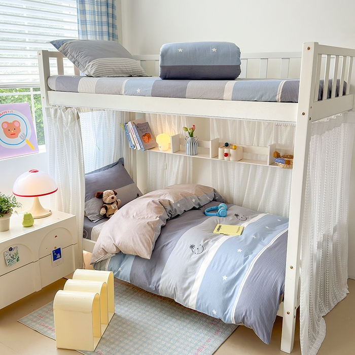 91家纺网 家纺一手货源 找家纺 拾物记 2025新款A类棉学生印花三件套 格利亚