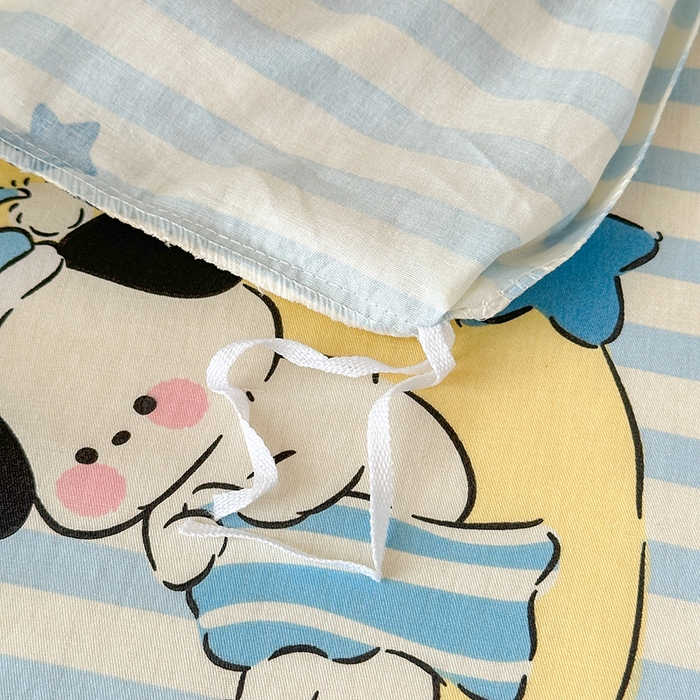 91家纺网 家纺一手货源 找家纺 拾物记 2025新款A类棉学生印花三件套 酣睡狗