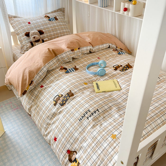 拾物记 2025新款A类棉学生印花三件套 酷比狗