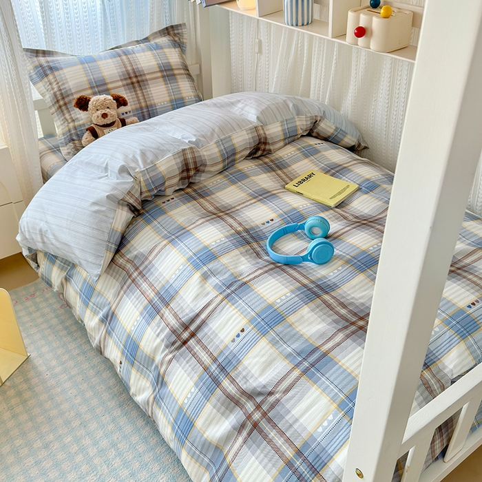 拾物记 2025新款A类棉学生印花三件套 魅彩格