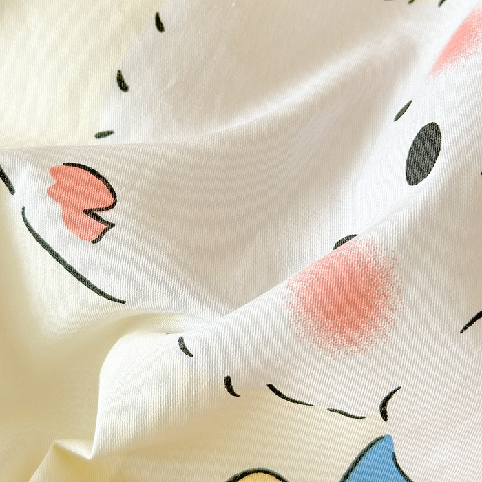 91家纺网 家纺一手货源 找家纺 拾物记 2025新款A类棉学生印花三件套 萌宠小屋