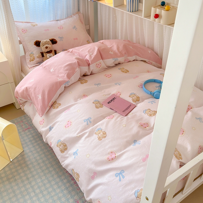 拾物记 2025新款A类棉学生印花三件套 甜心宝贝