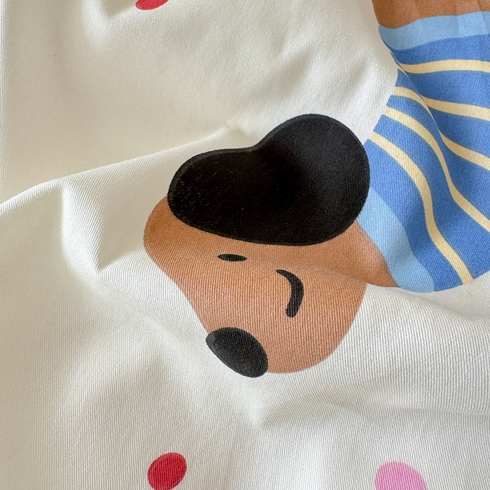 91家纺网 家纺一手货源 找家纺 拾物记 2025新款A类棉学生印花三件套 甜心汪星人（B版）