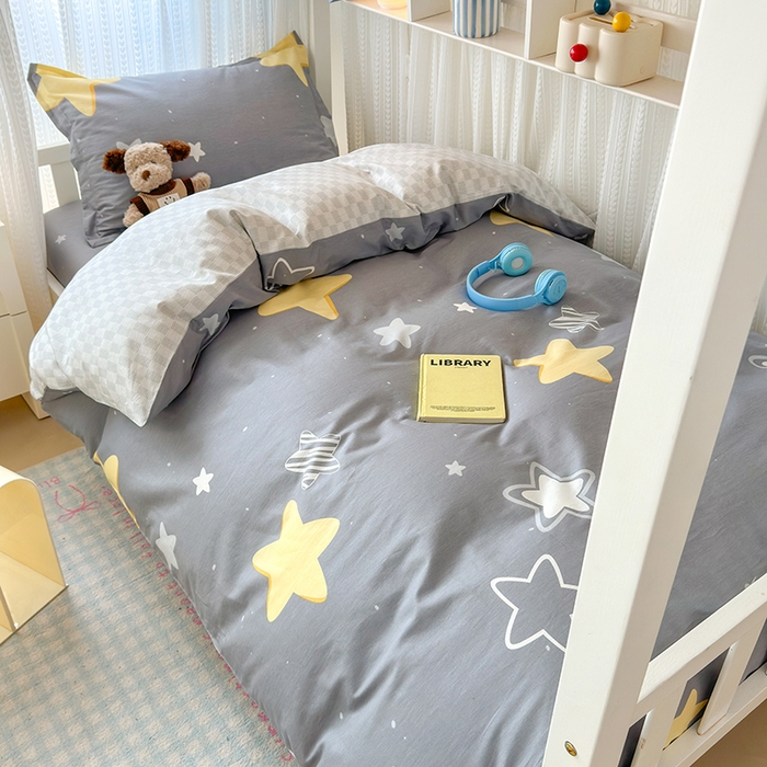 拾物记 2025新款A类棉学生印花三件套 万里星辰