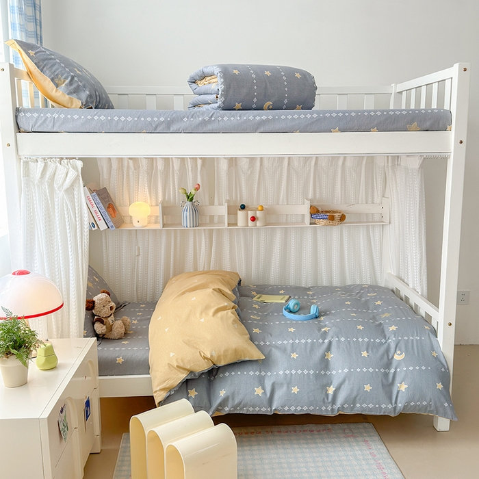 91家纺网 家纺一手货源 找家纺 拾物记 2025新款A类棉学生印花三件套 星月轨迹