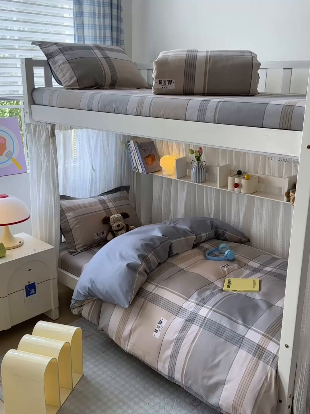 91家纺网 家纺一手货源 找家纺 拾物记 2025新款A类棉学生印花三件套 时尚之都