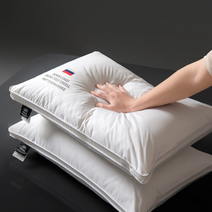 91家纺网 家纺一手货源 找家纺 （总）静若居2025新款西伯利亚鹅绒枕头酒店枕