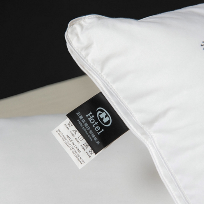 91家纺网 家纺一手货源 找家纺 静若居2025新款西伯利亚鹅绒枕头酒店枕 白色一只