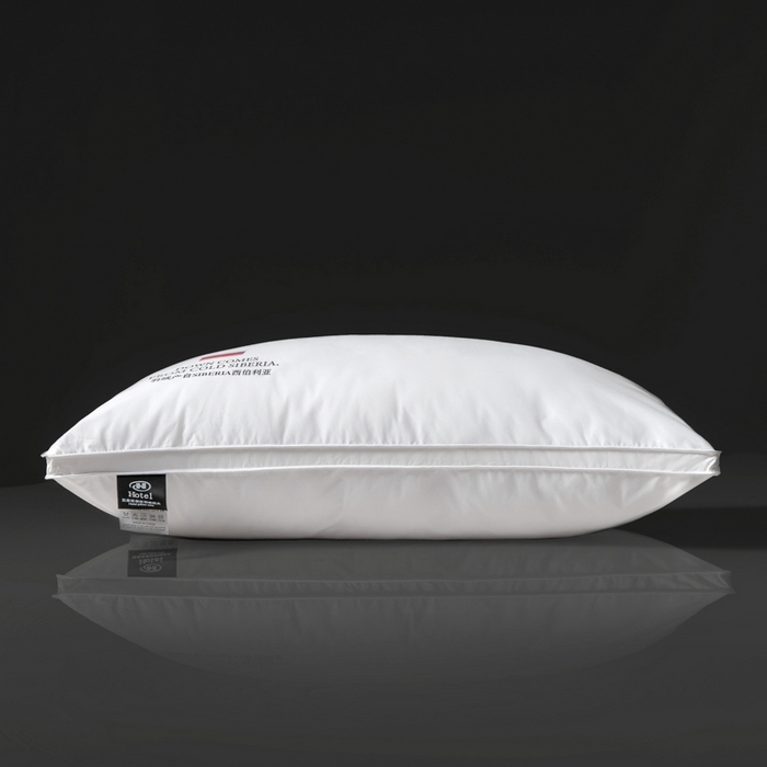 91家纺网 家纺一手货源 找家纺 静若居2025新款西伯利亚鹅绒枕头酒店枕 白色一对