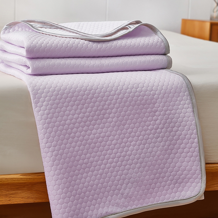 91家纺网 家纺一手货源 找家纺 希廷顿2025新款凉感丝冰豆豆凉席两件套三件套 紫色