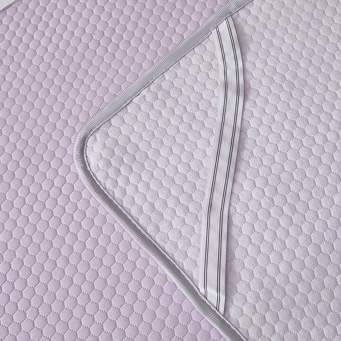 91家纺网 家纺一手货源 找家纺 希廷顿2025新款凉感丝冰豆豆凉席两件套三件套 紫色