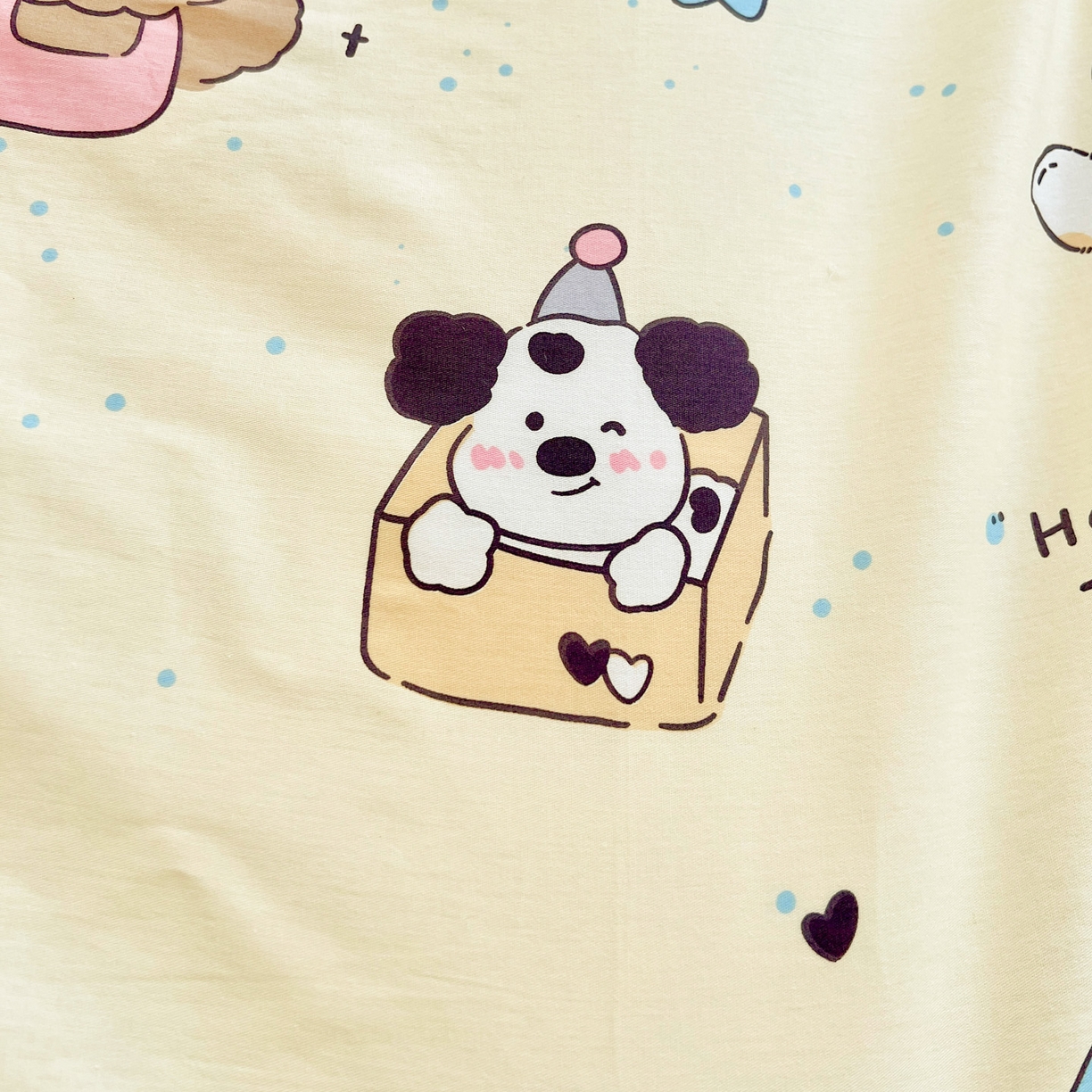 91家纺网 家纺一手货源 找家纺 春雨家居 2025新款学生季全棉三件套（预留缩水） 1.可爱颂