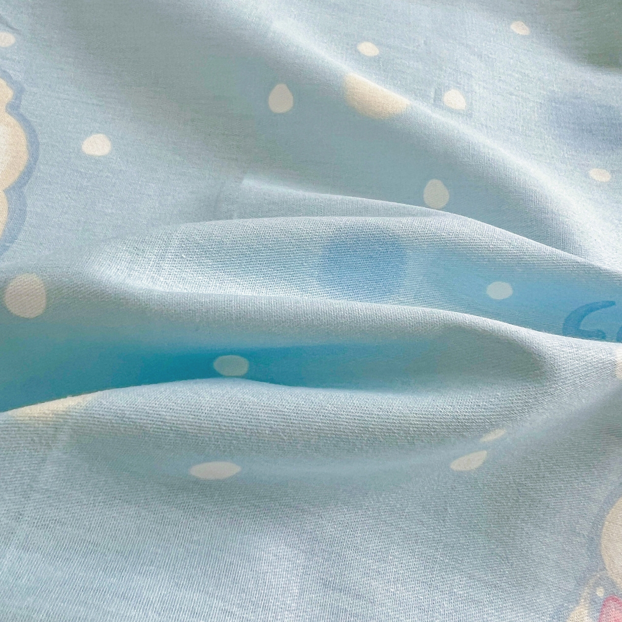 91家纺网 家纺一手货源 找家纺 春雨家居 2025新款学生季全棉三件套（预留缩水） 24.蓝色泡芙狗