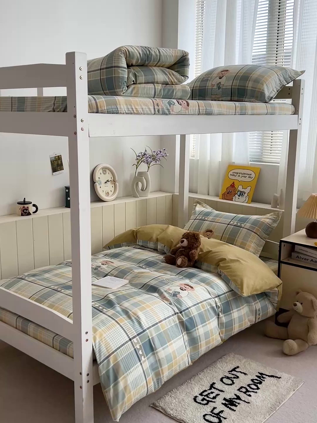 91家纺网 家纺一手货源 找家纺 春雨家居 2025新款学生季全棉三件套（预留缩水） 19.欢乐熊宝