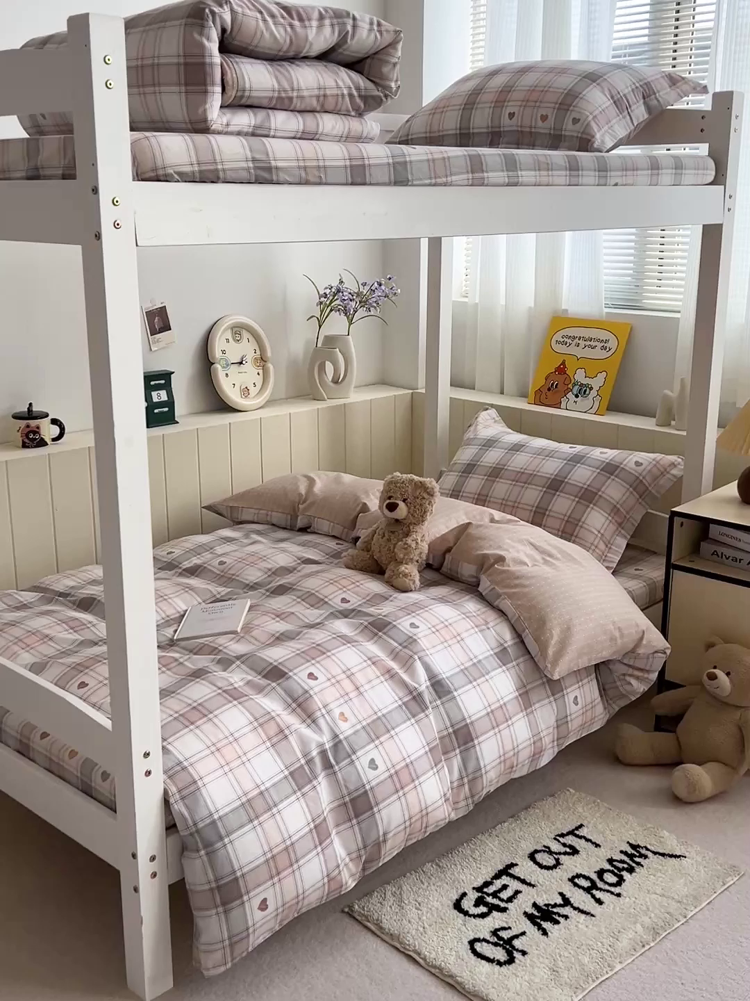 91家纺网 家纺一手货源 找家纺 春雨家居 2025新款学生季全棉三件套（预留缩水） 18.拿铁米