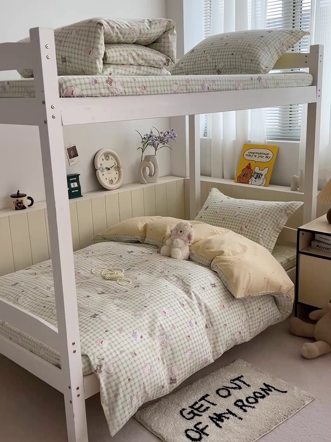 91家纺网 家纺一手货源 找家纺 春雨家居 2025新款学生季全棉三件套（预留缩水） 14.甜美梦境-绿