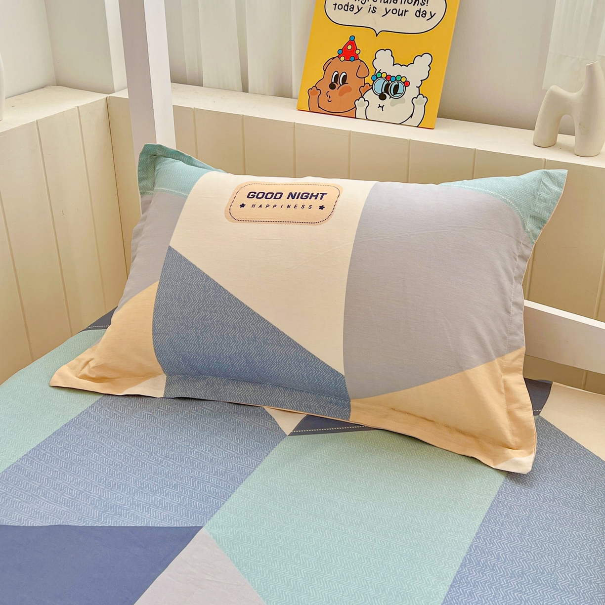 91家纺网 家纺一手货源 找家纺 春雨家居 2025新款学生季全棉三件套（预留缩水） 3.唐顿庄园