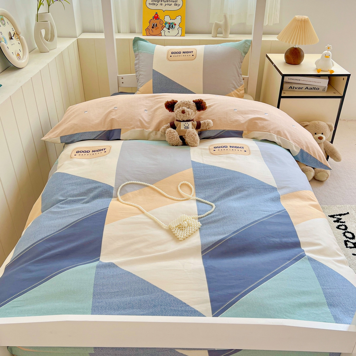 91家纺网 家纺一手货源 找家纺 春雨家居 2025新款学生季全棉三件套（预留缩水） 3.唐顿庄园