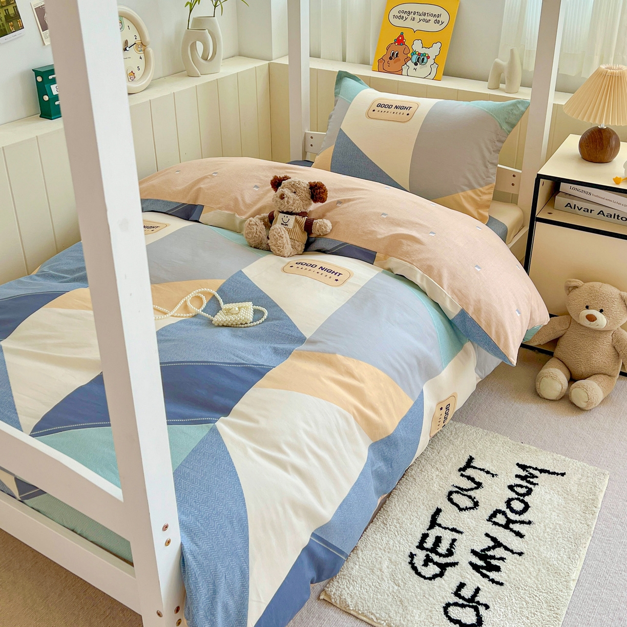 91家纺网 家纺一手货源 找家纺 春雨家居 2025新款学生季全棉三件套（预留缩水） 3.唐顿庄园