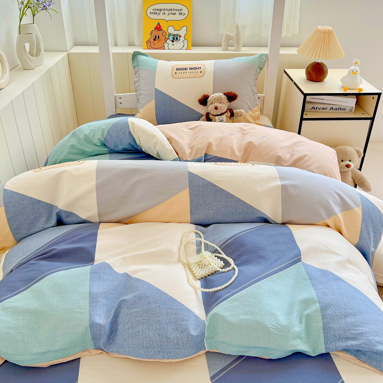 91家纺网 家纺一手货源 找家纺 春雨家居 2025新款学生季全棉三件套（预留缩水） 3.唐顿庄园