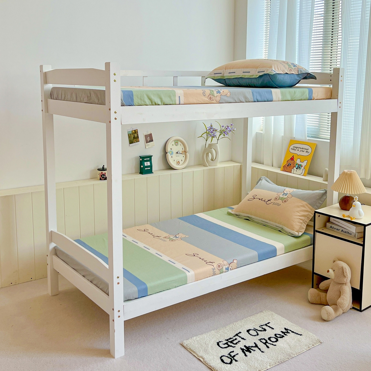 91家纺网 家纺一手货源 找家纺 春雨家居 2025新款学生季全棉三件套（预留缩水） 5.摩登熊宝