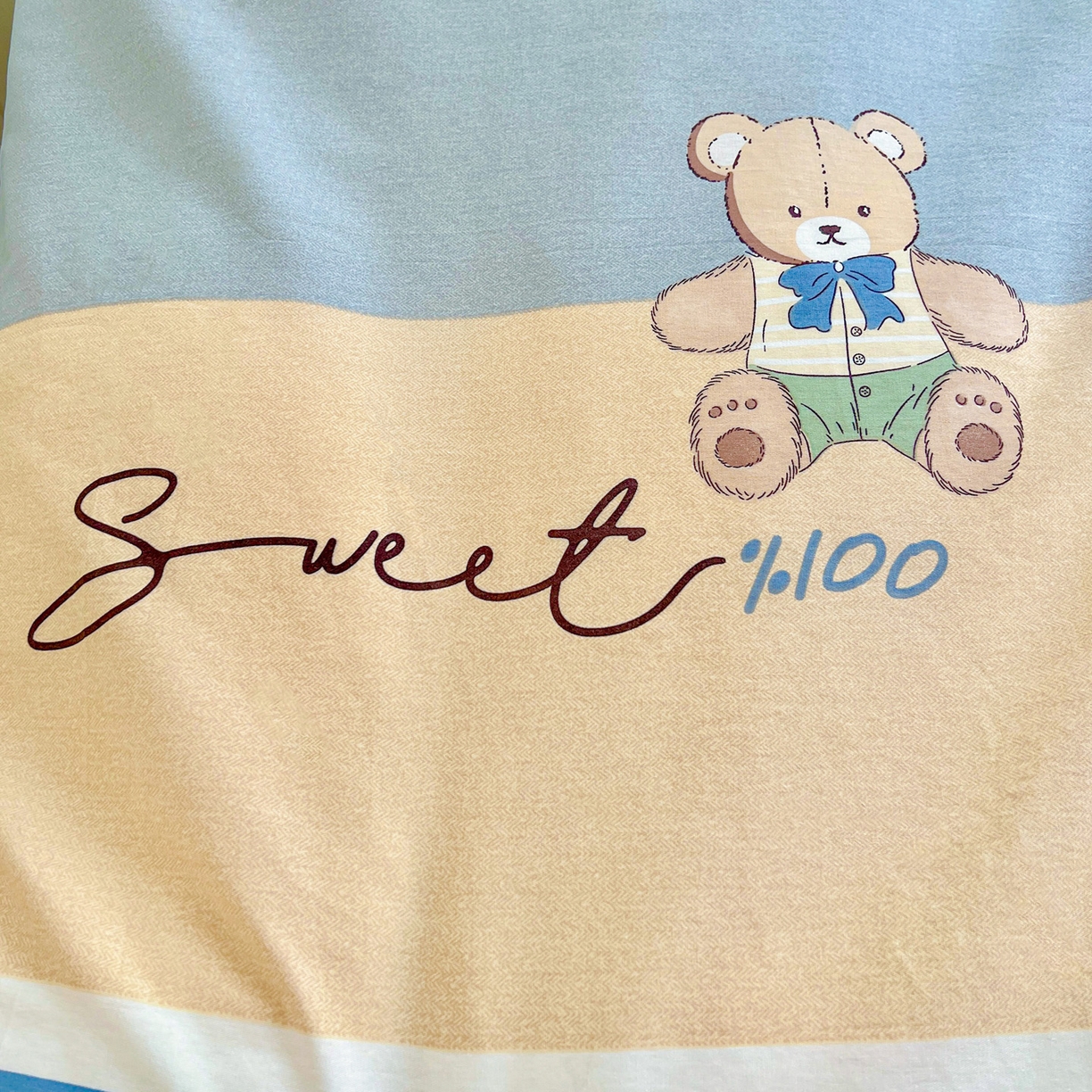 91家纺网 家纺一手货源 找家纺 春雨家居 2025新款学生季全棉三件套（预留缩水） 5.摩登熊宝