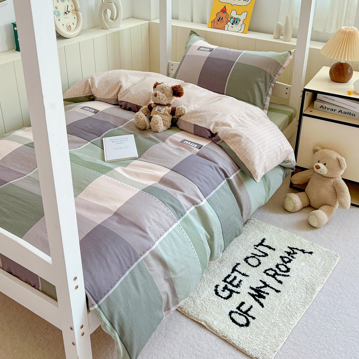 91家纺网 家纺一手货源 找家纺 春雨家居 2025新款学生季全棉三件套（预留缩水） 6.嘉宇格