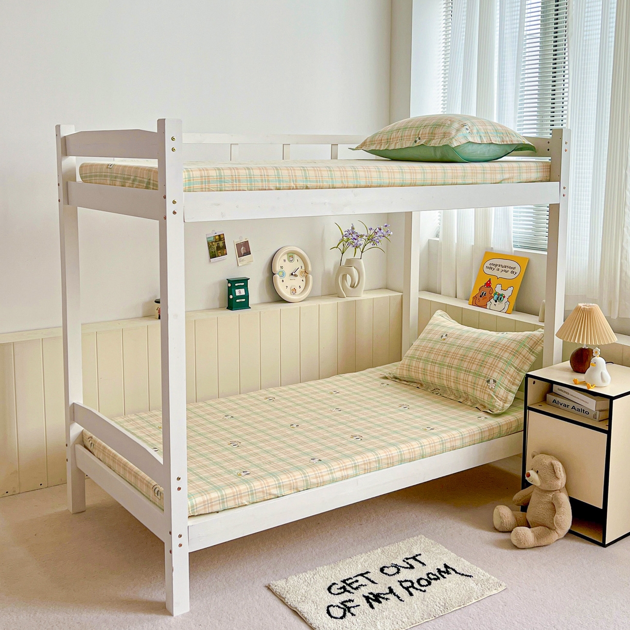 91家纺网 家纺一手货源 找家纺 春雨家居 2025新款学生季全棉三件套（预留缩水） 8.格诺狗