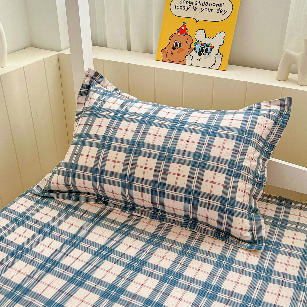 91家纺网 家纺一手货源 找家纺 春雨家居 2025新款学生季全棉三件套（预留缩水） 9.马里格