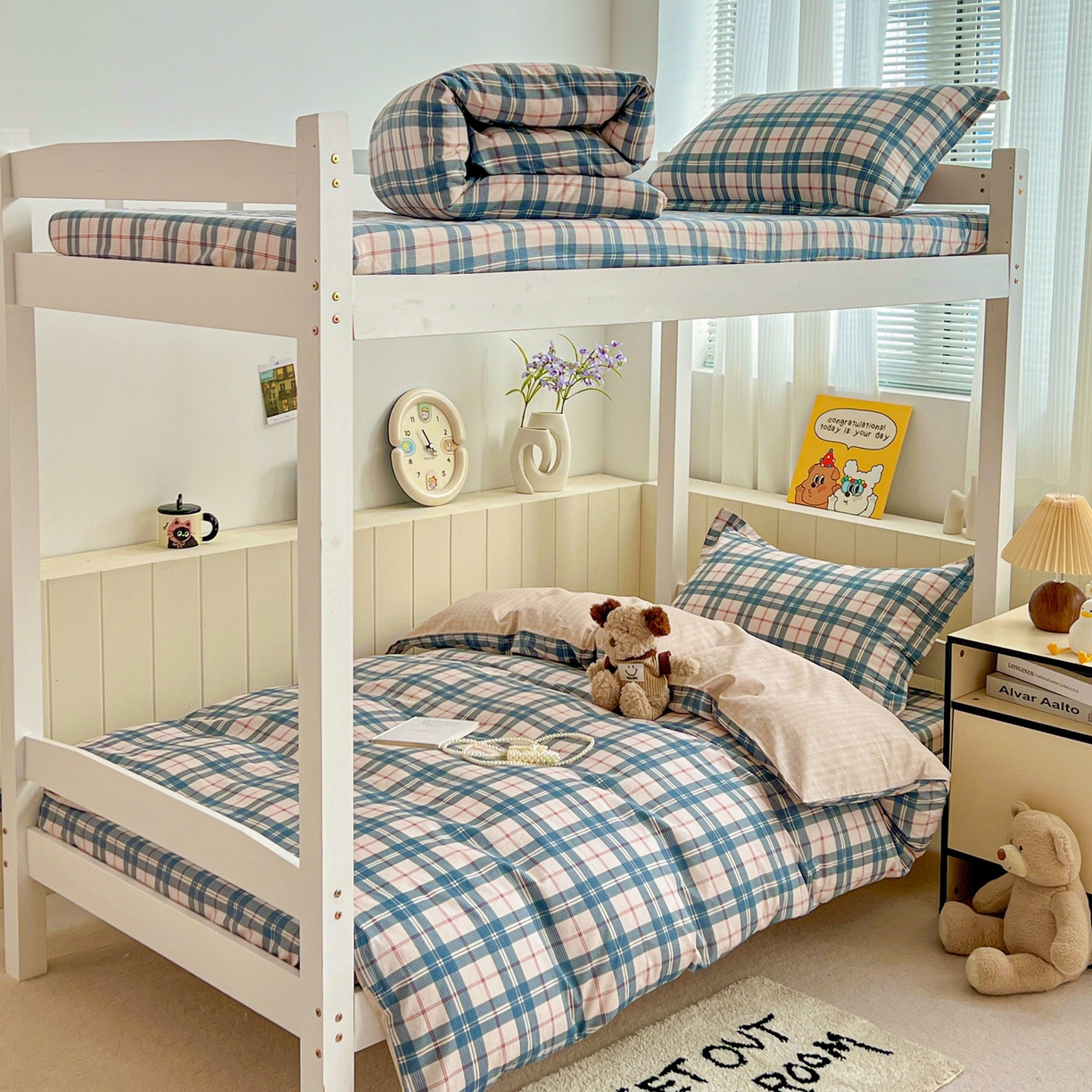 91家纺网 家纺一手货源 找家纺 春雨家居 2025新款学生季全棉三件套（预留缩水） 9.马里格