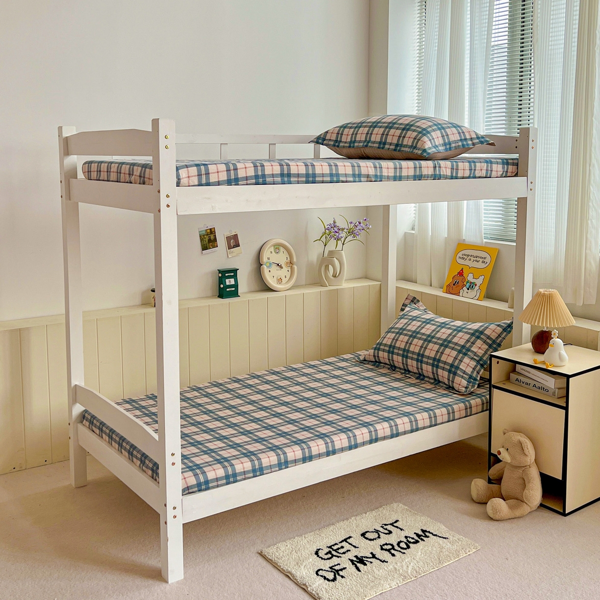 91家纺网 家纺一手货源 找家纺 春雨家居 2025新款学生季全棉三件套（预留缩水） 9.马里格