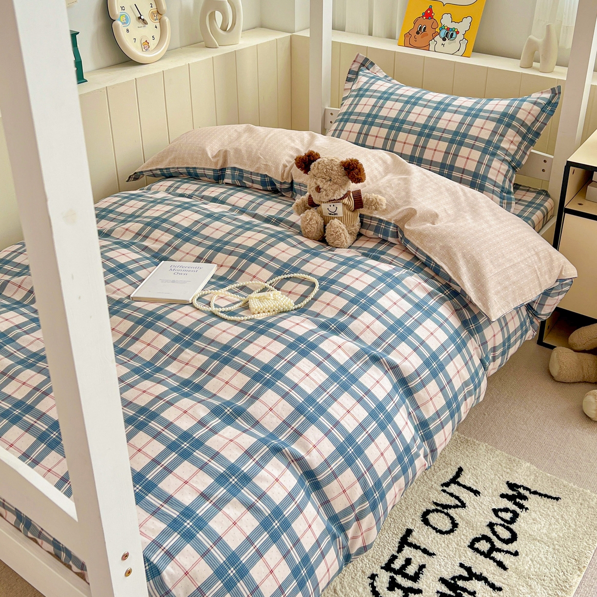 春雨家居 2025新款学生季全棉三件套（预留缩水） 9.马里格