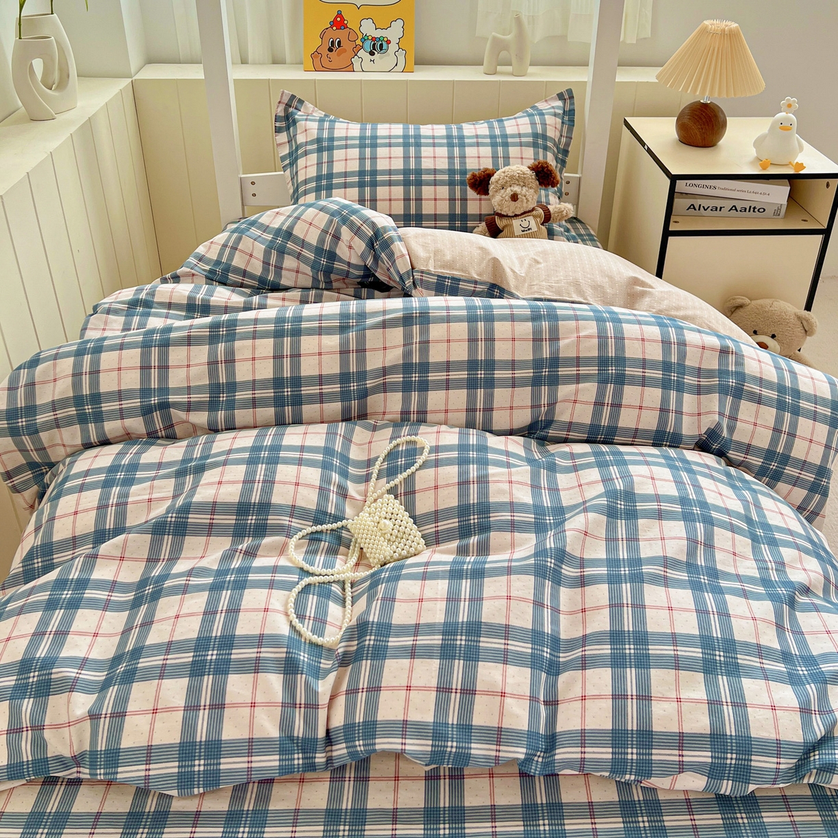 91家纺网 家纺一手货源 找家纺 春雨家居 2025新款学生季全棉三件套（预留缩水） 9.马里格