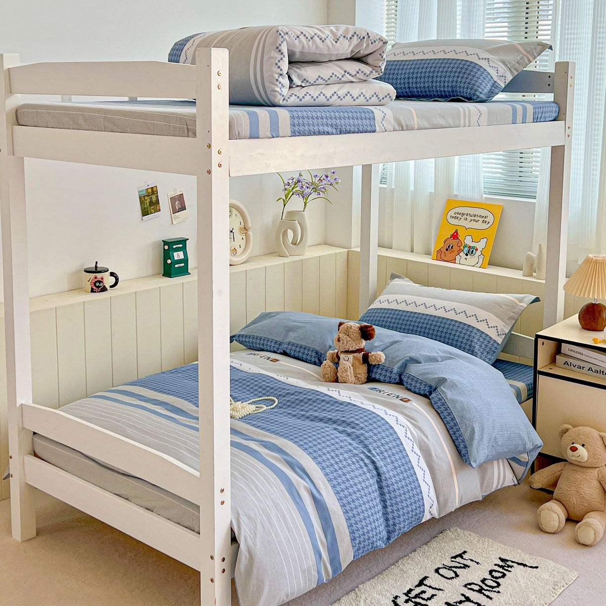 91家纺网 家纺一手货源 找家纺 春雨家居 2025新款学生季全棉三件套（预留缩水） 11.帕洛迪