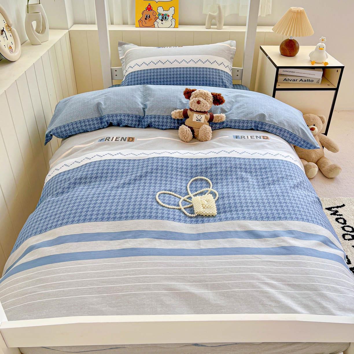 91家纺网 家纺一手货源 找家纺 春雨家居 2025新款学生季全棉三件套（预留缩水） 11.帕洛迪