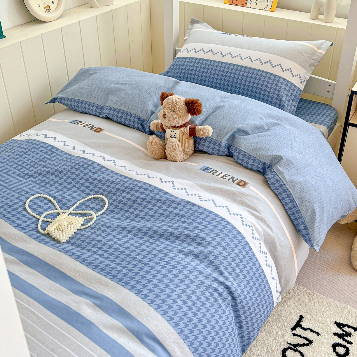 91家纺网 家纺一手货源 找家纺 春雨家居 2025新款学生季全棉三件套（预留缩水） 11.帕洛迪