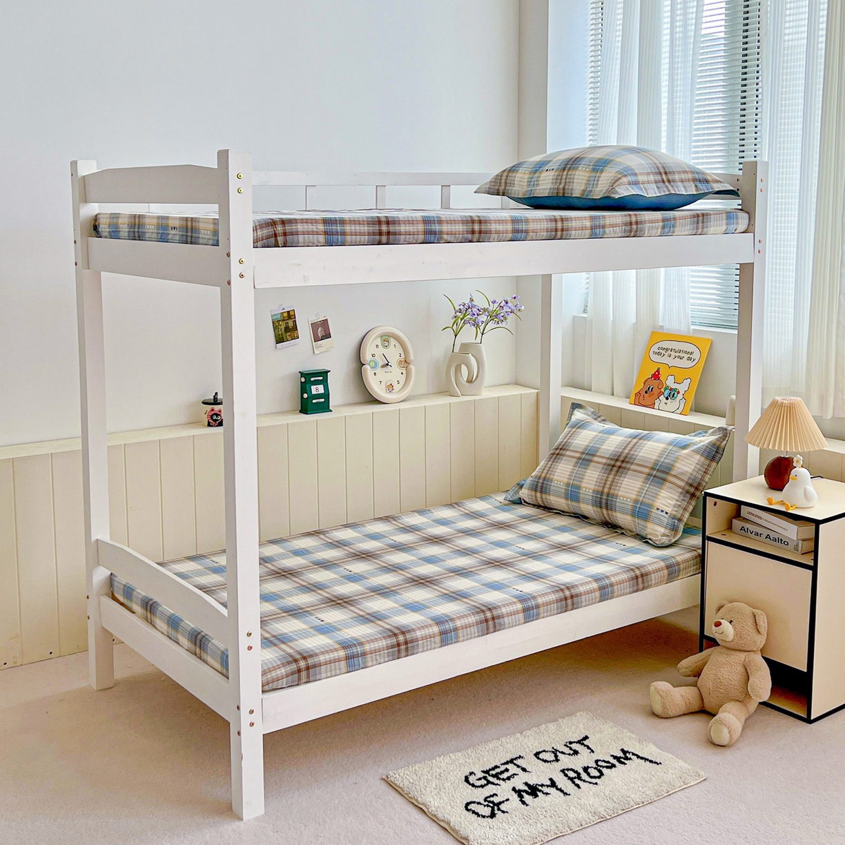 91家纺网 家纺一手货源 找家纺 春雨家居 2025新款学生季全棉三件套（预留缩水） 12.魅彩格