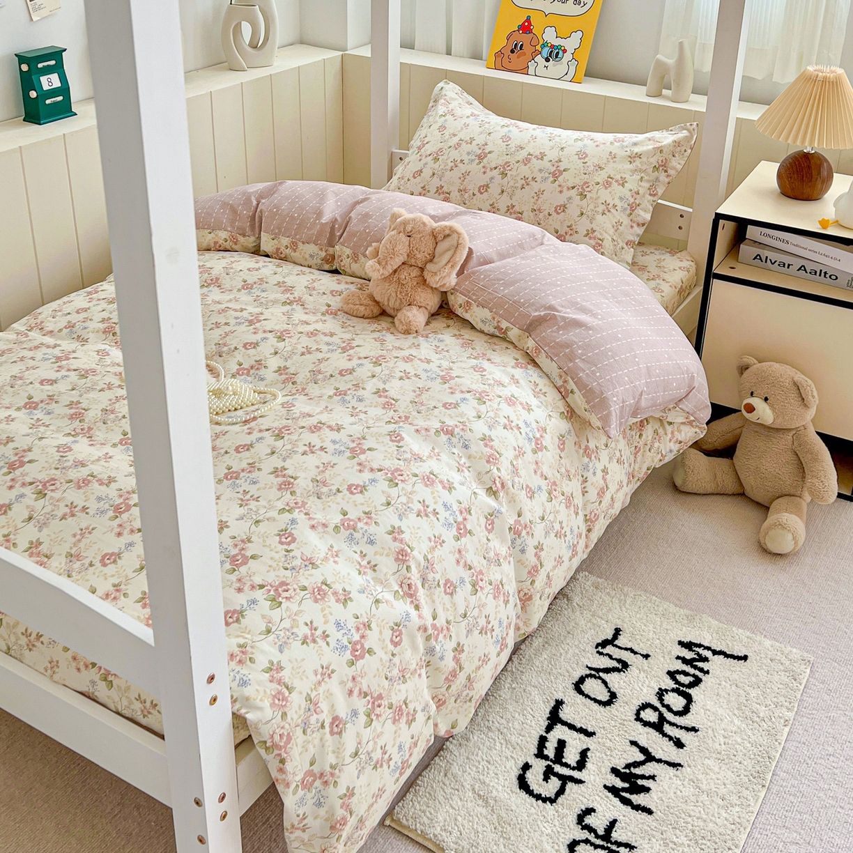 91家纺网 家纺一手货源 找家纺 春雨家居 2025新款学生季全棉三件套（预留缩水） 13.露丝